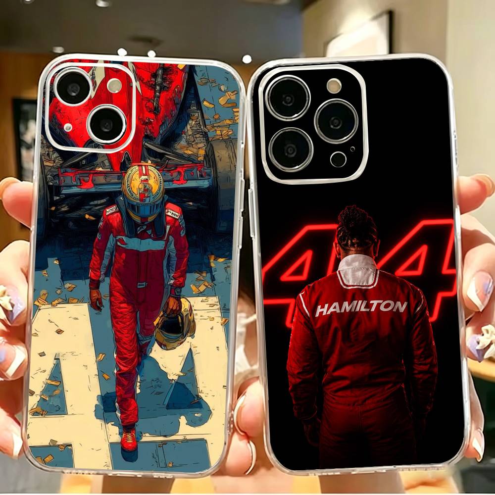 Phone Cases Hamilton - legend 44 driver L-Lewis Hamilton Clear