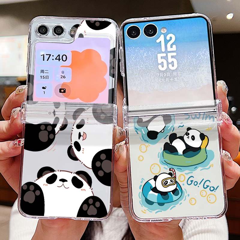 Phone Cases Z Fold 6 - Cute Panda Pattern Phone Case For