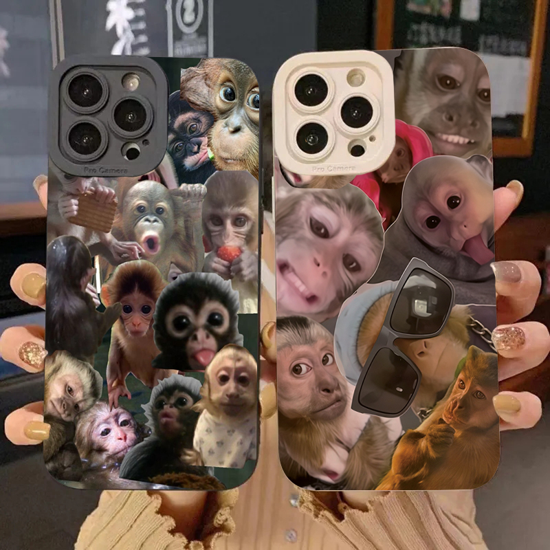 Phone Cases Galaxy S24 - Funny Monkey Phone Case For Samsung