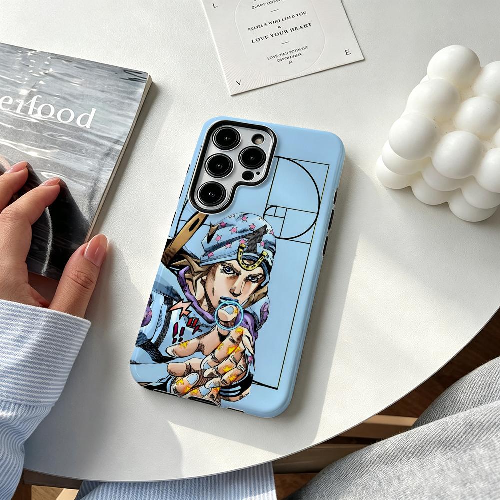 Phone Cases Galaxy S24 - Hot cool Anime J-JOJO Steel Ball