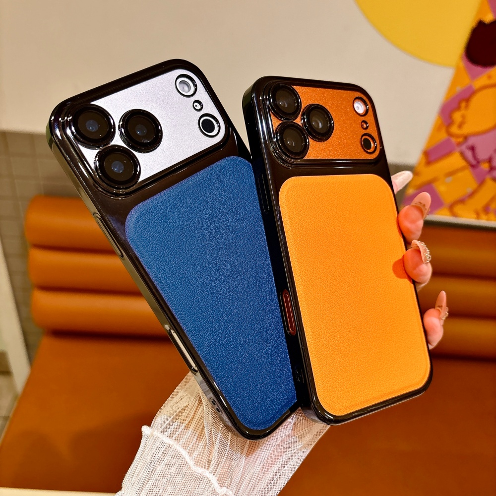 Luxury Solid Color PU Leather  - Luxury Plating Case ulasan dan harga