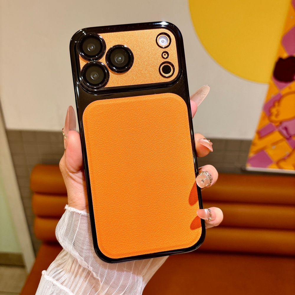 Luxury Solid Color PU Leather  - Luxury Plating Case ulasan dan harga