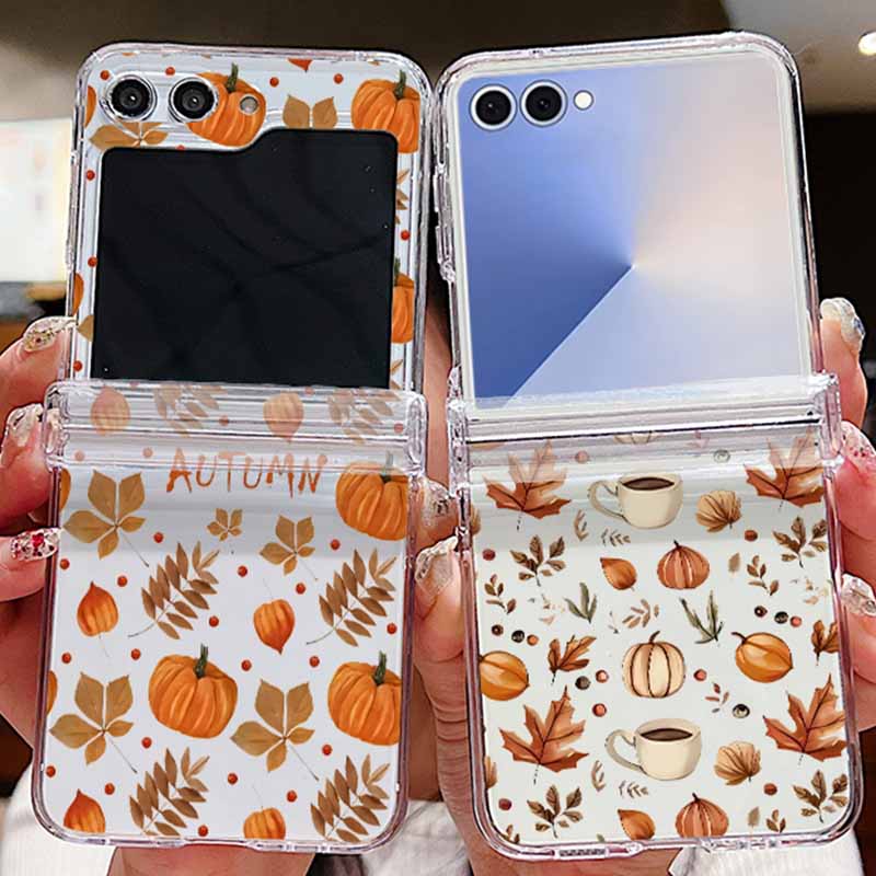 Autumn Maple Leaf Pattern Phon - Phone Cases Z Flip 6 ulasan dan harga