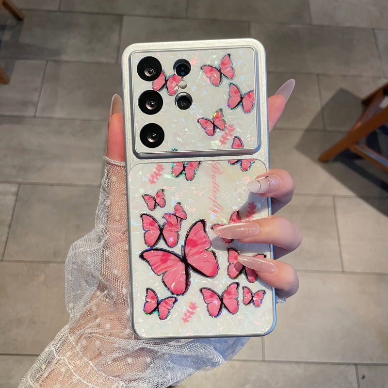 Luxury Butterfly Aurora Shell  - Luxury Plating Case ulasan dan harga