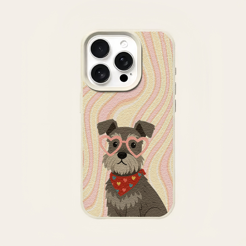 Adorable Heart‑Glasses Schnauz - Phone Cases Aesthetic ulasan dan harga