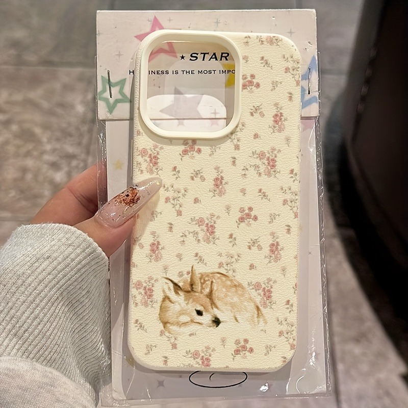 Cute Deer Full Floral Pattern  - Phone Cases Xr Cute ulasan dan harga