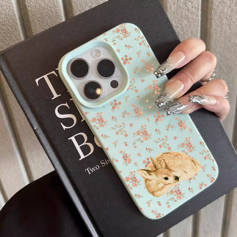 Cute Deer Full Floral Pattern  - Phone Cases Xr Cute ulasan dan harga