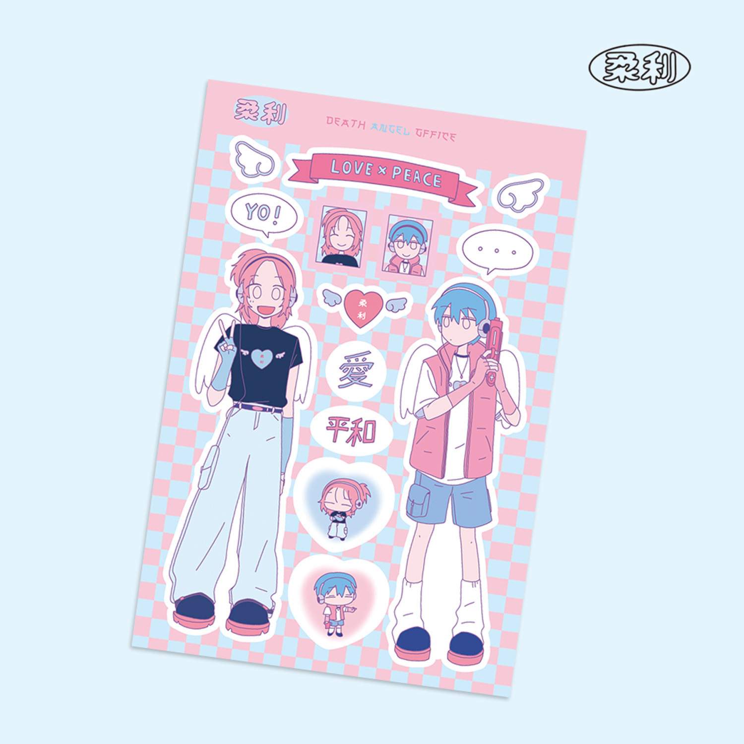 1/5 Pcs Rou Li 2 Character Sti - Phone Cases Wholesale ulasan dan harga