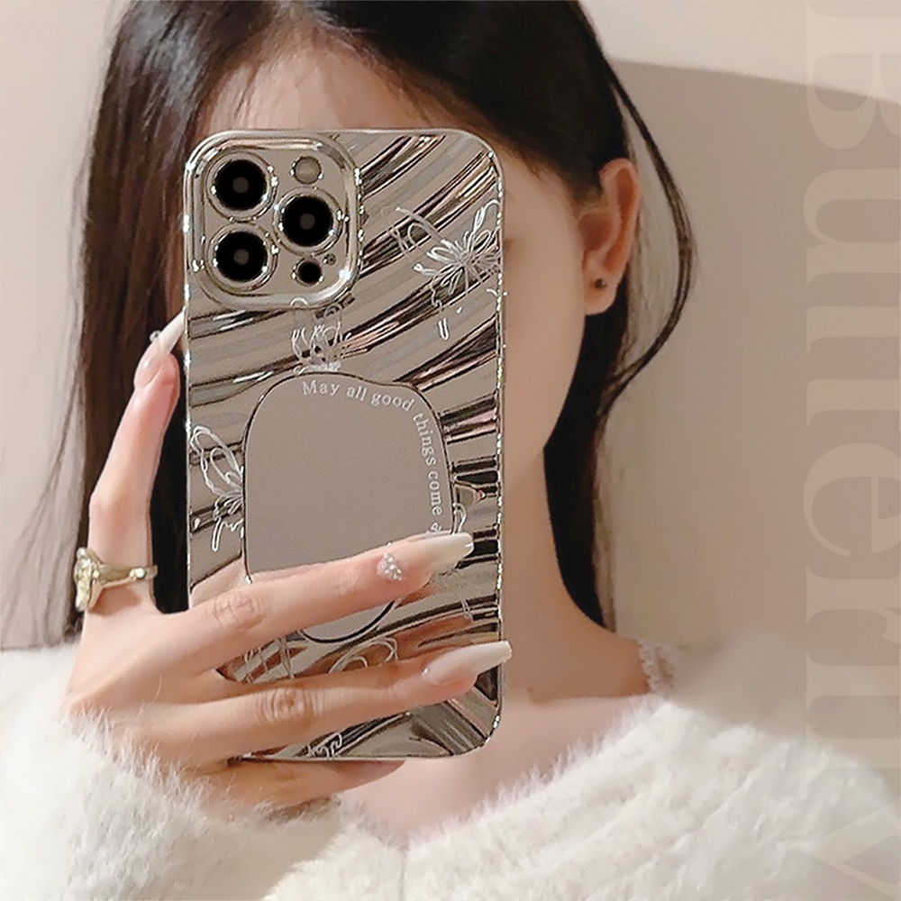 Luxury Silver Wavy Plating Mak - Luxury Plating Case ulasan dan harga