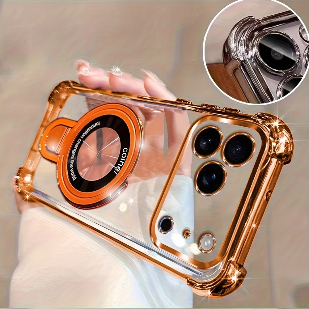 Luxury Clear  Plating Phone Ca - Luxury Plating Case ulasan dan harga