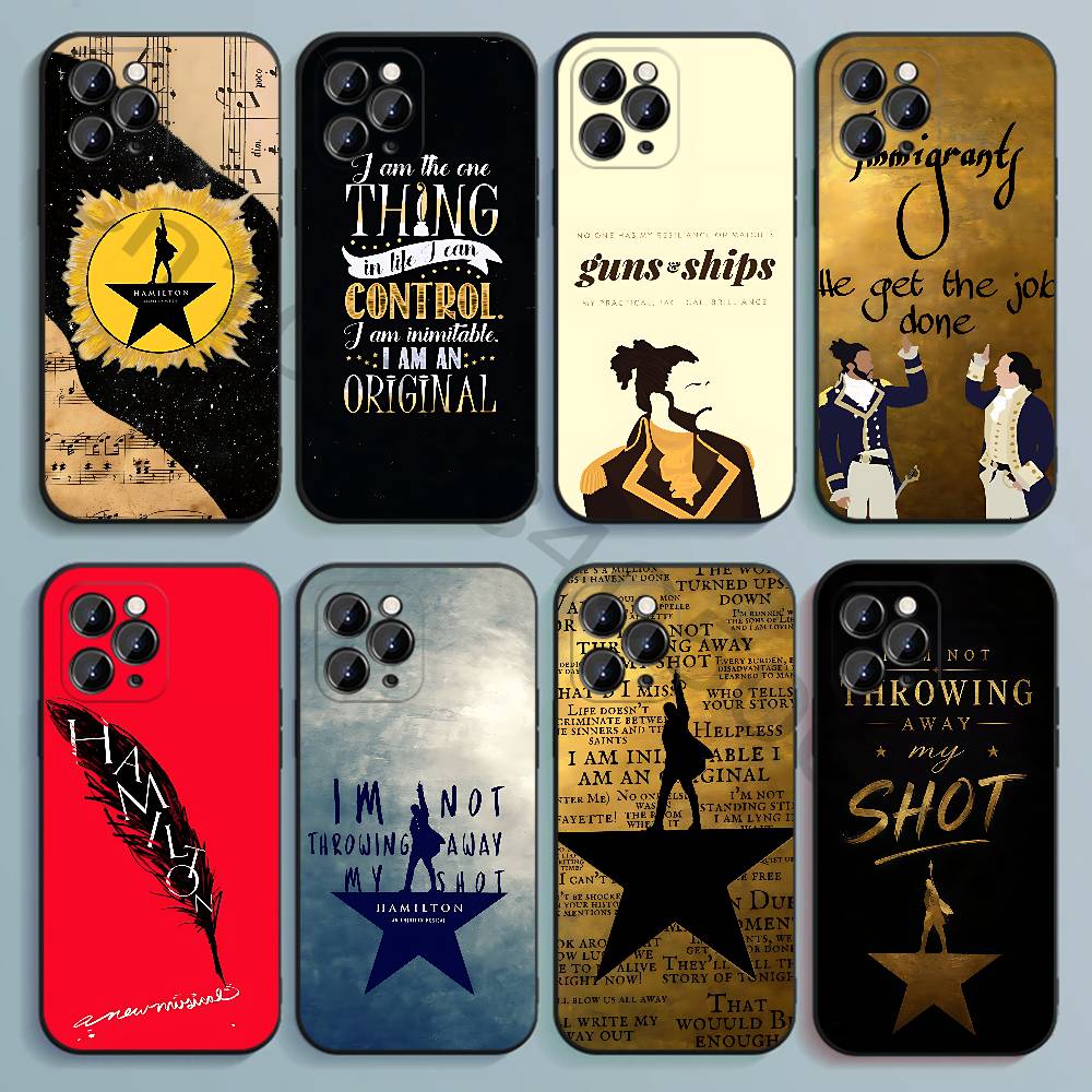 Hamilton Musical Lyrics Black  - Phone Cases Hamilton ulasan dan harga