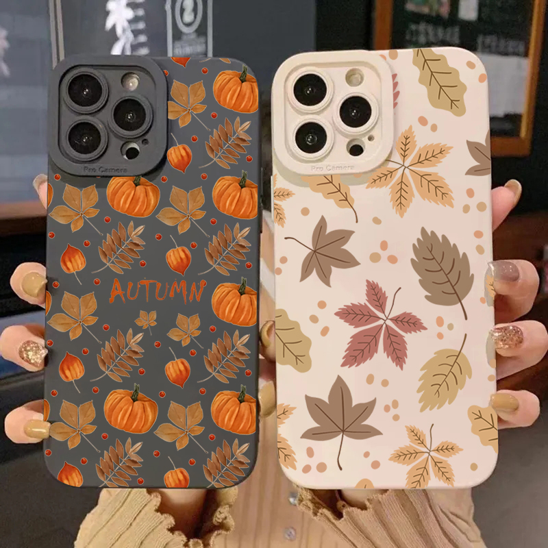 Retro Maple Leaf Pattern Phone - Phone Cases Galaxy S24 ulasan dan harga