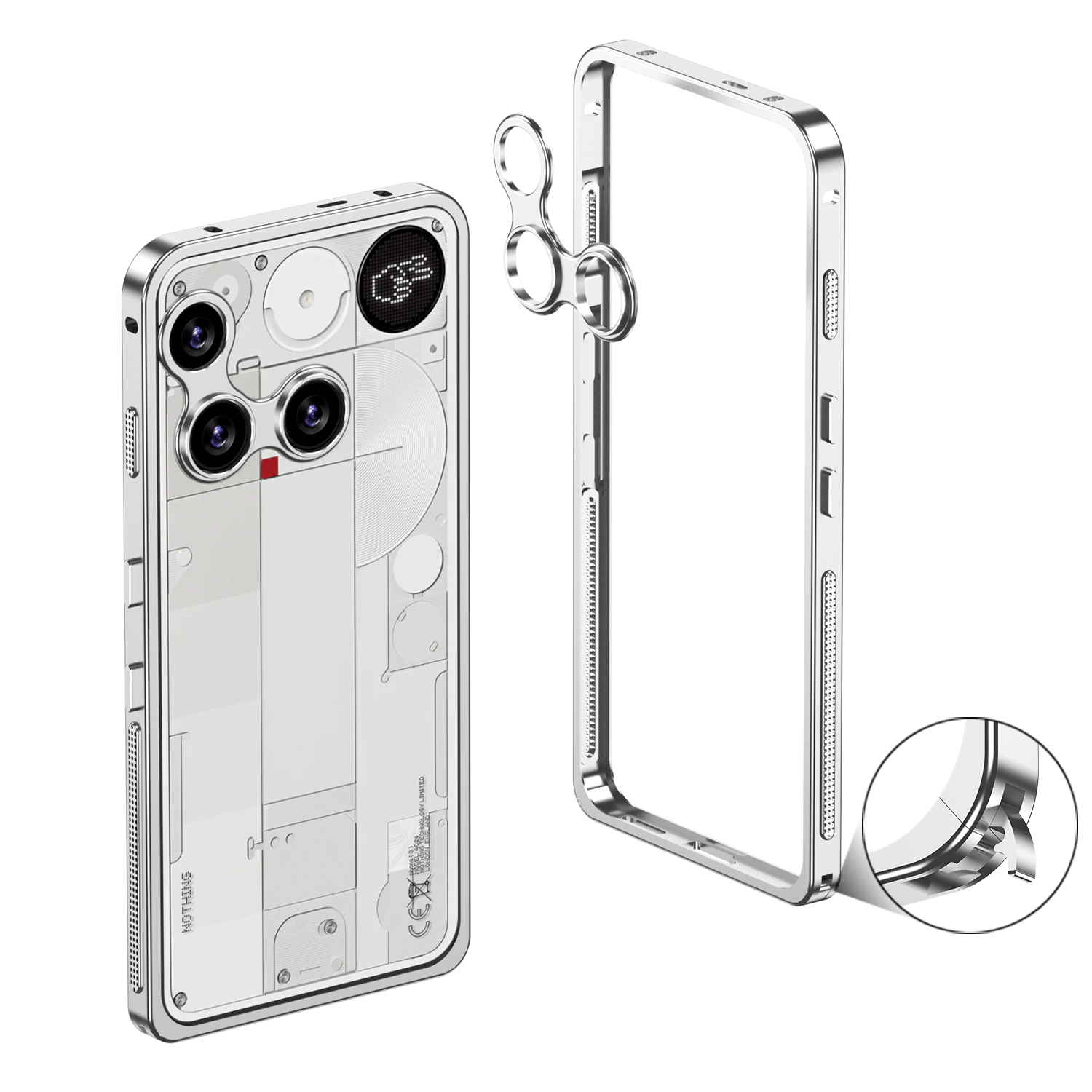 Aluminum Alloy Frame Phone Cas - Heat Dissipation Case ulasan dan harga