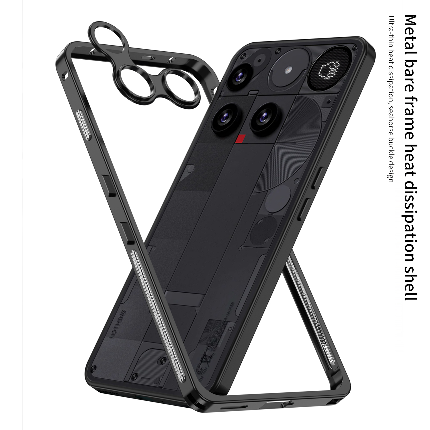 Aluminum Alloy Frame Phone Cas - Heat Dissipation Case ulasan dan harga