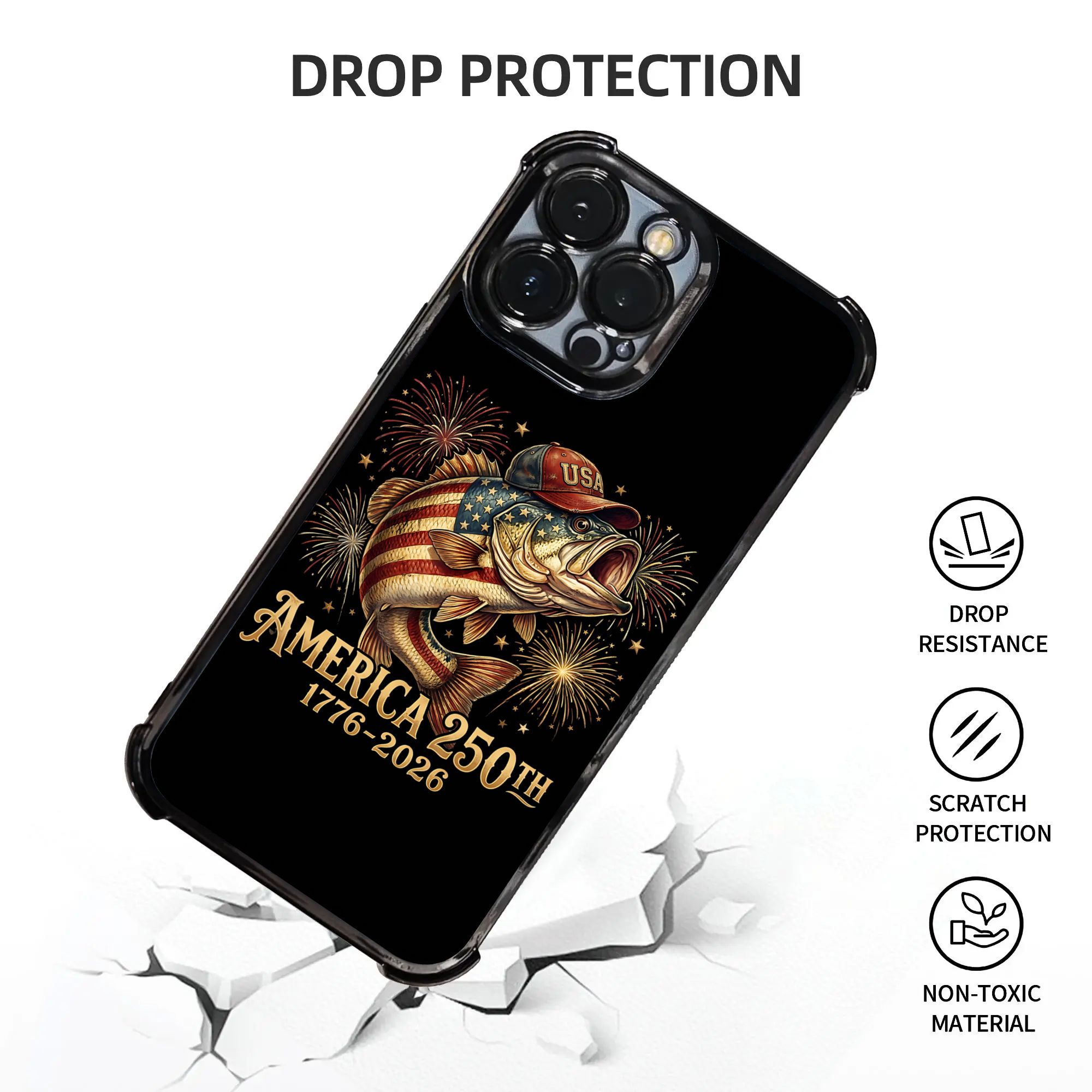 Bass Fishing 250th Anniversary - Phone Cases Usa ulasan dan harga