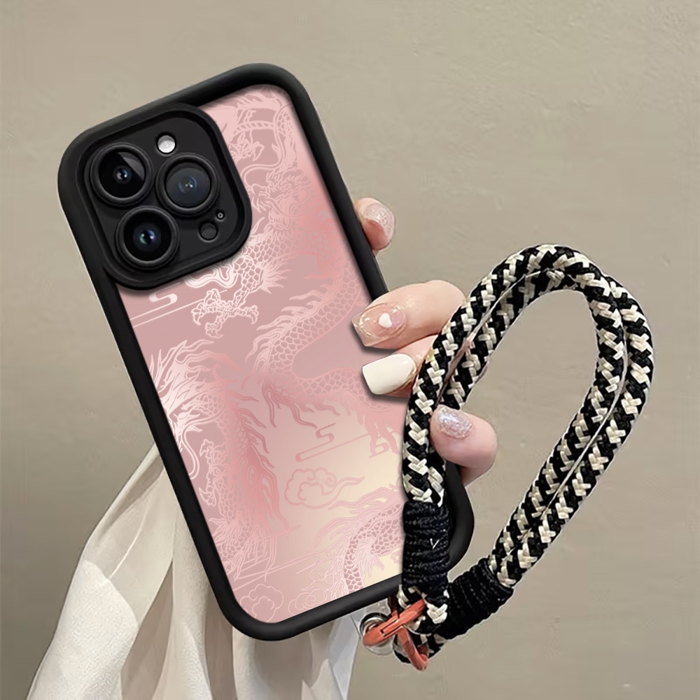 Pale White Dragon Pattern Stra - Phone Cases With Loop ulasan dan harga