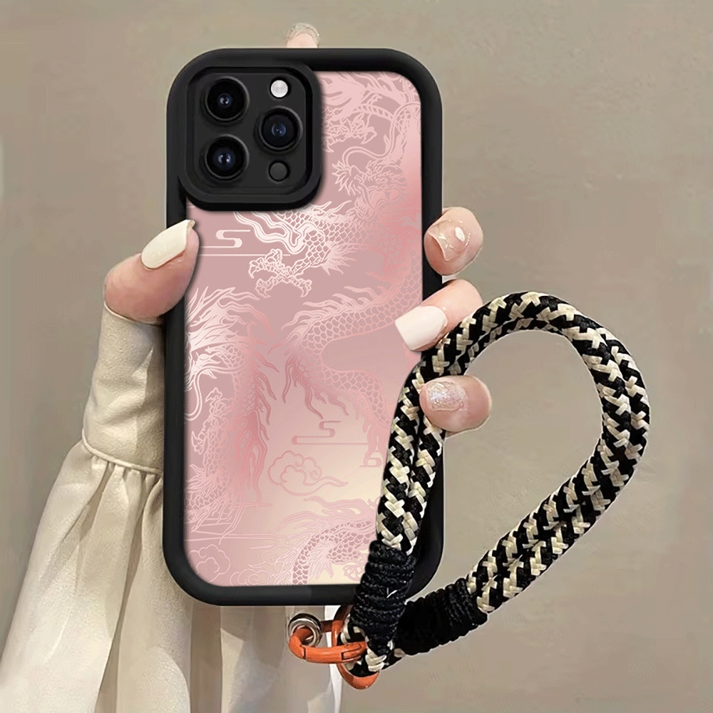 Pale White Dragon Pattern Stra - Phone Cases With Loop ulasan dan harga