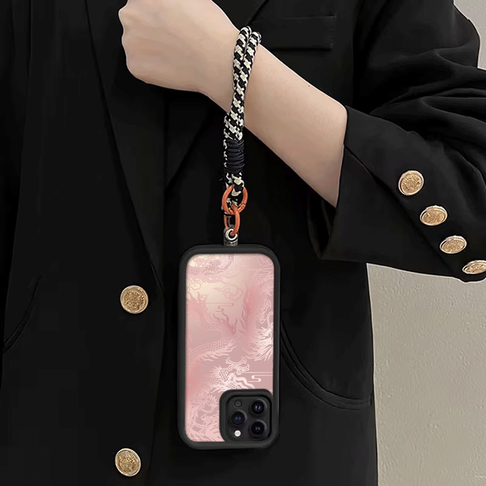 Pale White Dragon Pattern Stra - Phone Cases With Loop ulasan dan harga