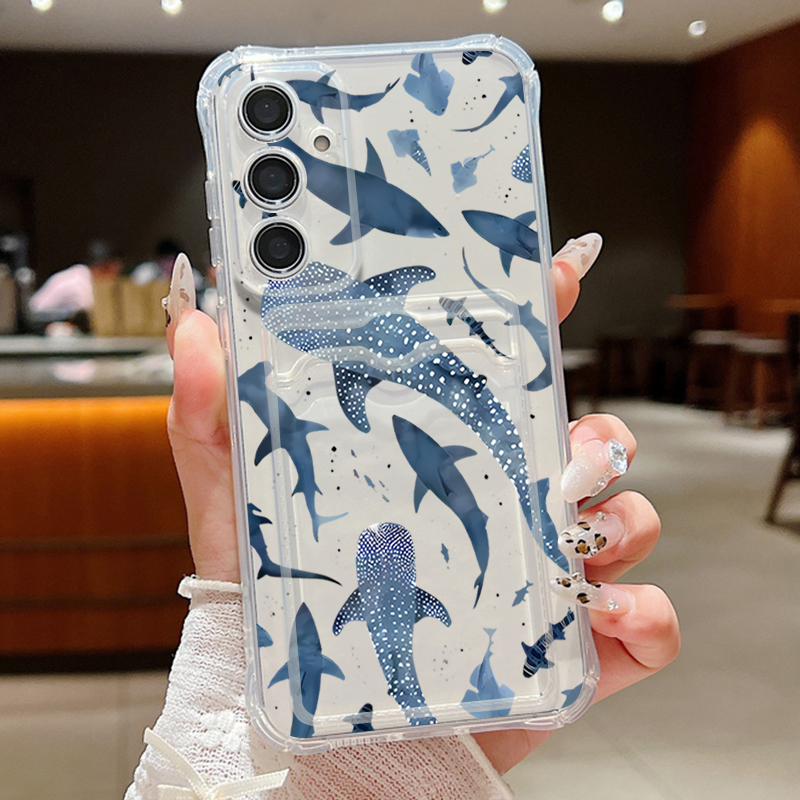 Ocean Shark Whale Phone Case F - Phone Cases With Wallet ulasan dan harga