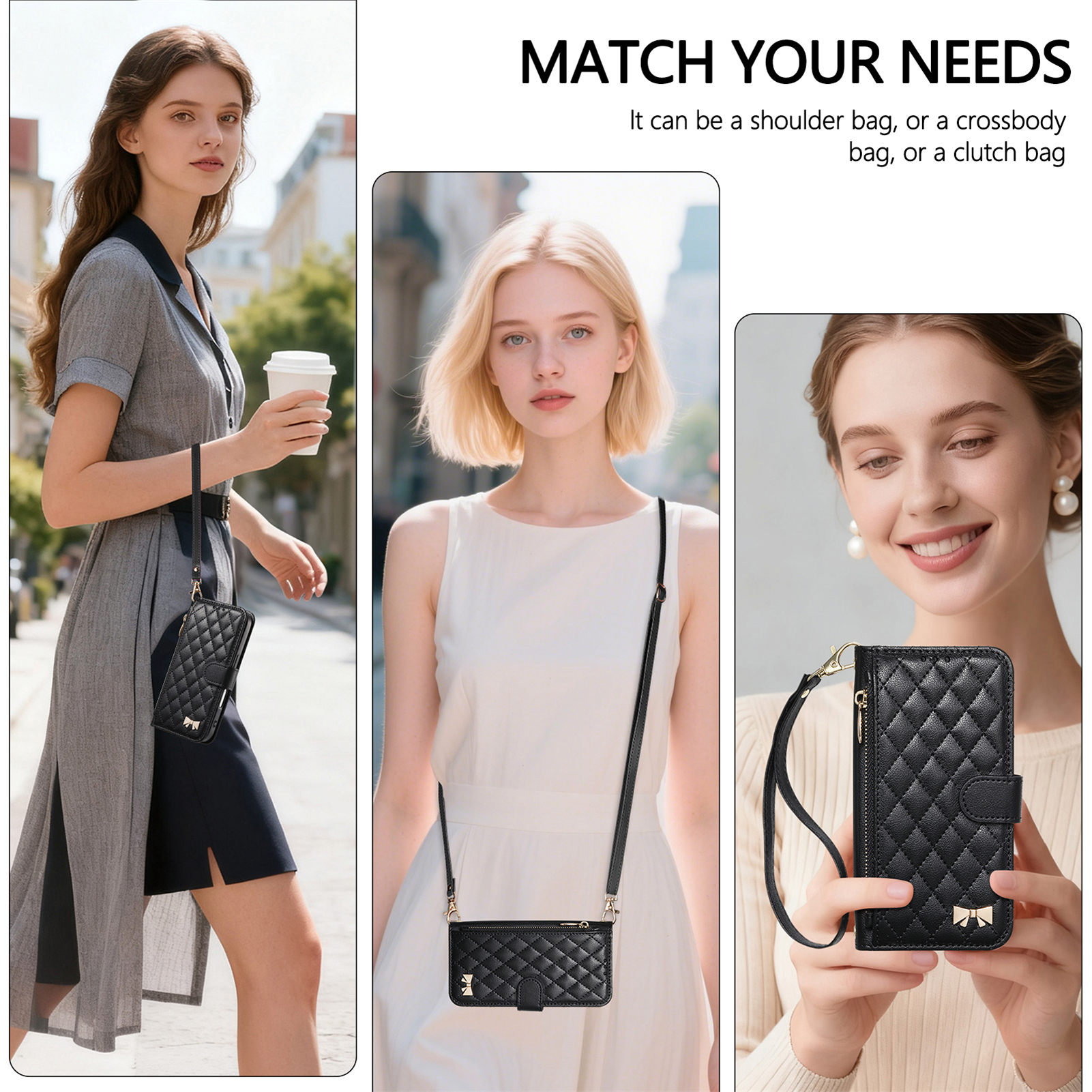 PU Leather Crossbody Flip Wall - Phone Cases With Wallet ulasan dan harga