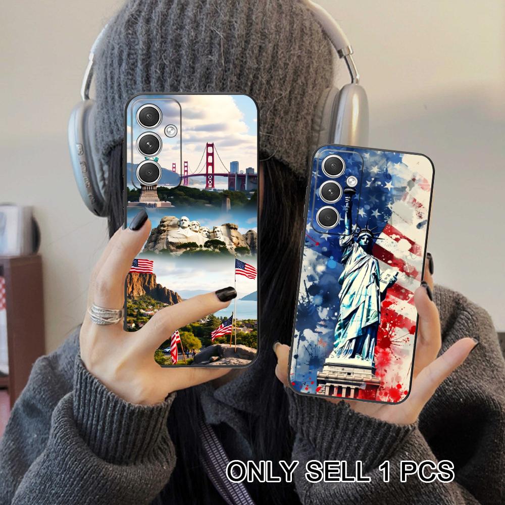 USA America Flag Matte TPU Mob - Phone Cases Usa ulasan dan harga