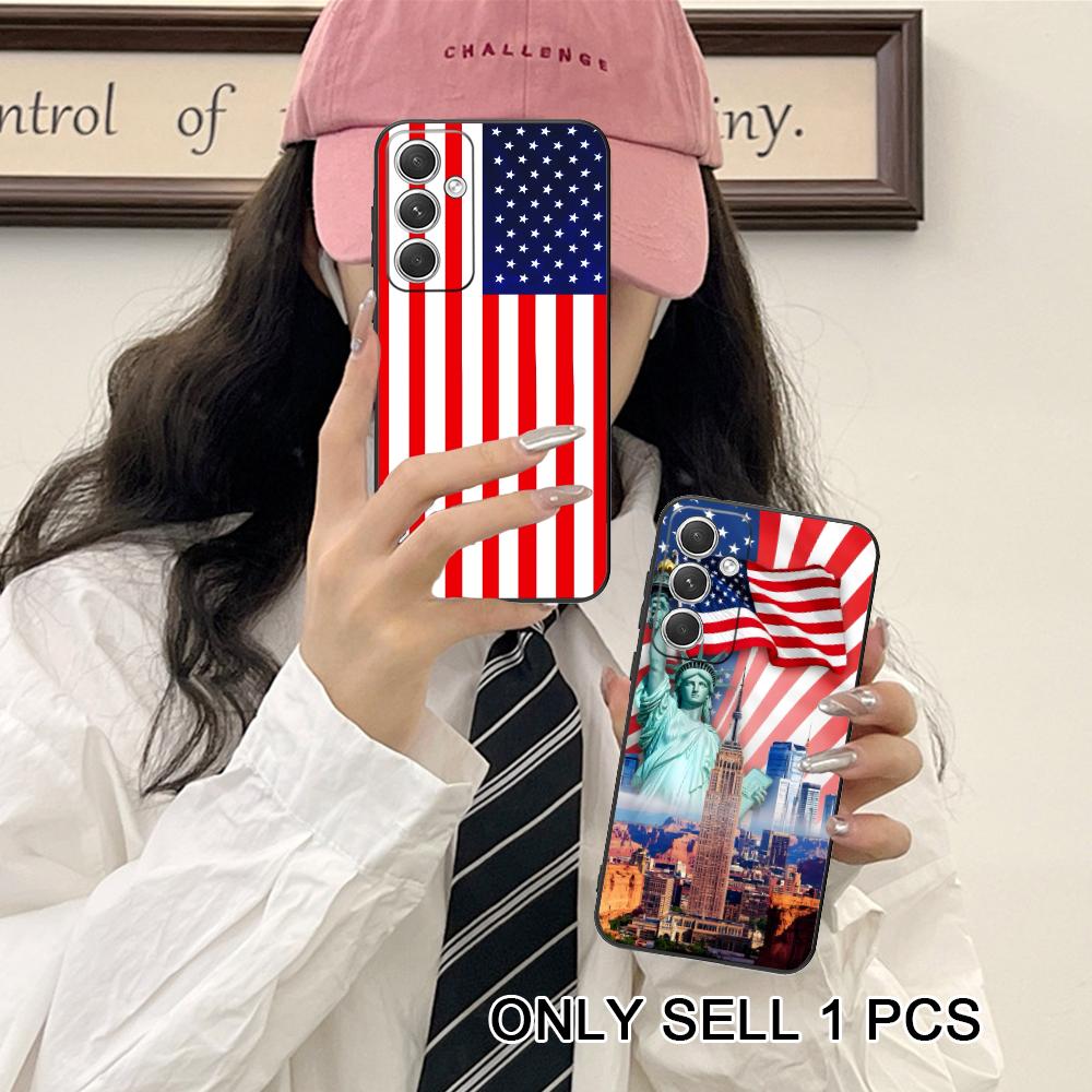 USA America Flag Matte TPU Mob - Phone Cases Usa ulasan dan harga
