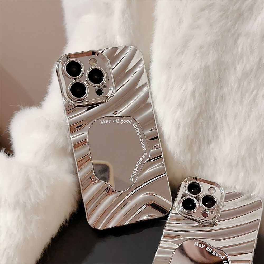 Luxury Plating Mirror Wavy Pho - Luxury Plating Case ulasan dan harga