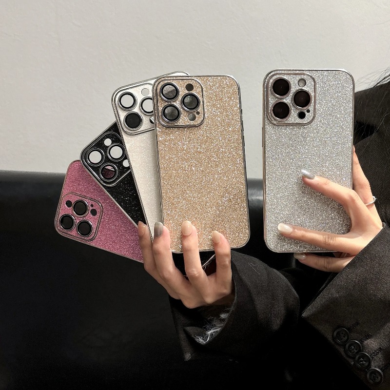 Luxury Bling Glitter Leather C - Luxury Plating Case ulasan dan harga
