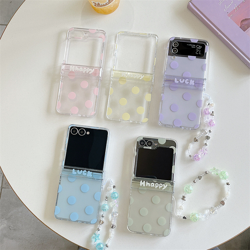 Korean Candy Colors Polka Dots - Phone Cases With Loop ulasan dan harga