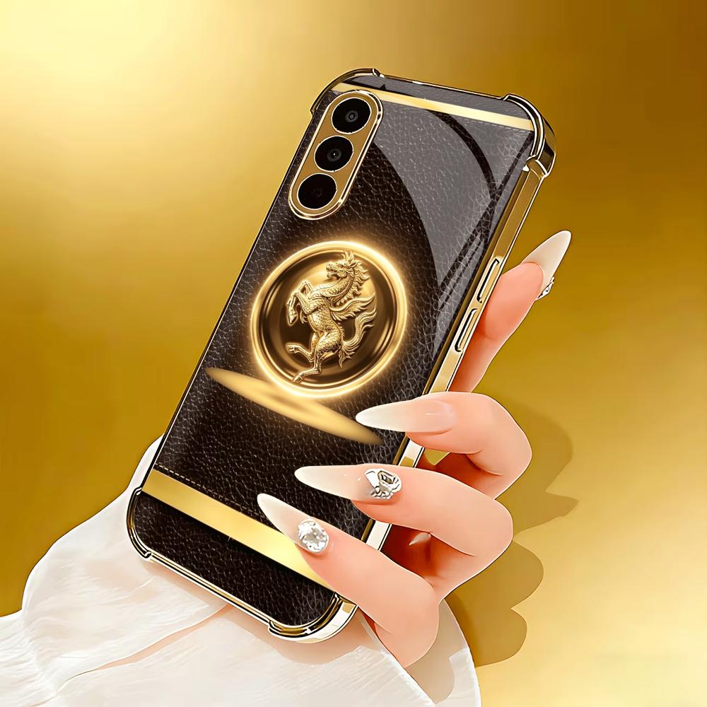 High-end Brown gold horse phon - Phone Cases Quad Lock ulasan dan harga