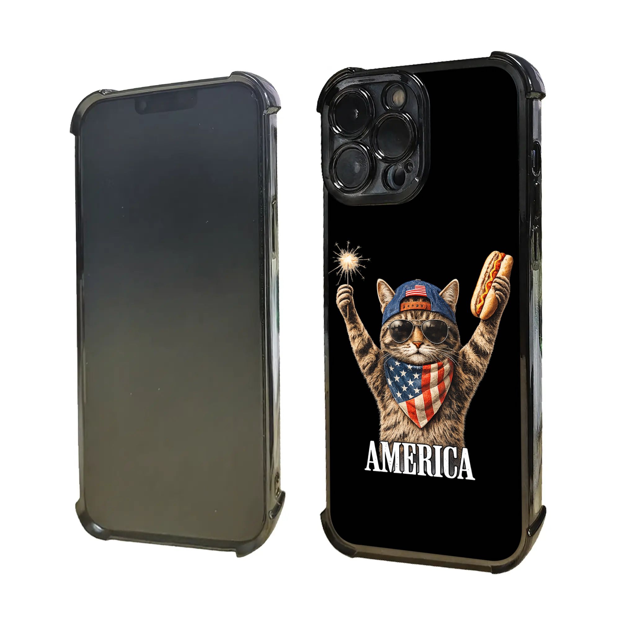 Cute America Cat Firework USA  - Phone Cases Usa ulasan dan harga
