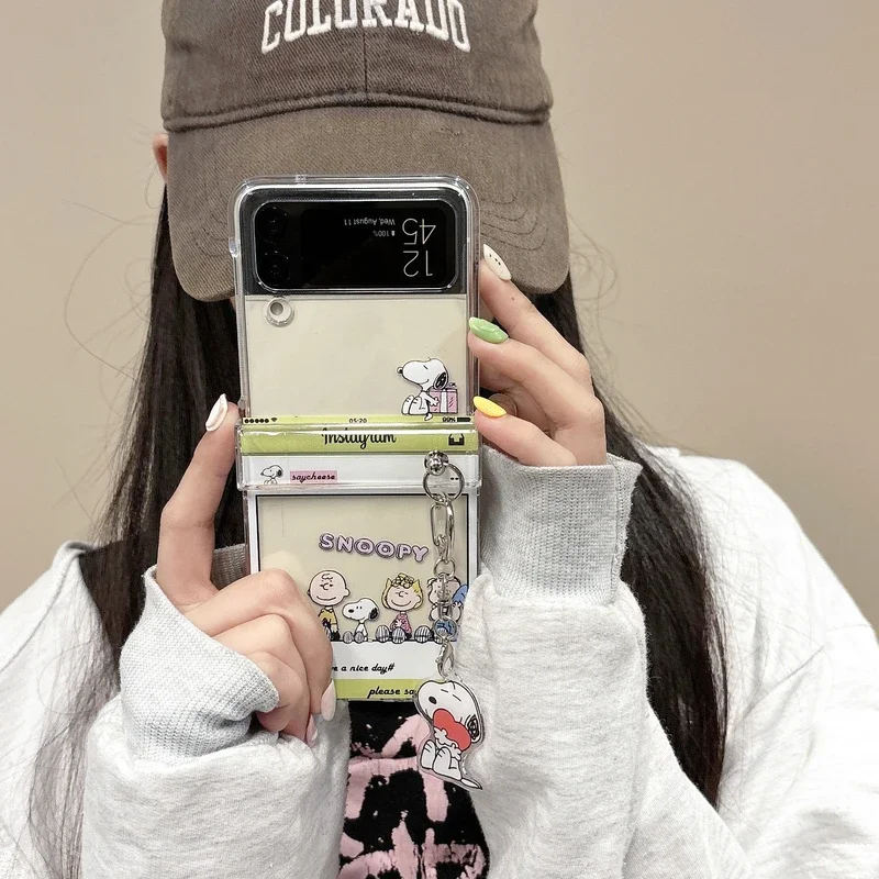Cute Cartoon Snoopy Charlie Br - Phone Cases Z Flip 6 ulasan dan harga
