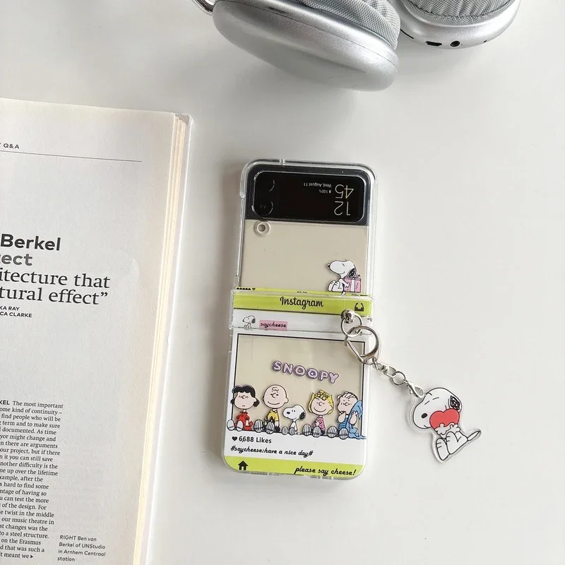 Cute Cartoon Snoopy Charlie Br - Phone Cases Z Flip 6 ulasan dan harga