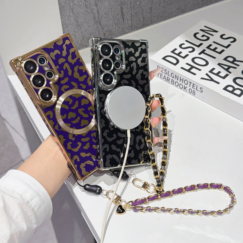New leopard print magnetic Mag - Phone Cases With Loop ulasan dan harga