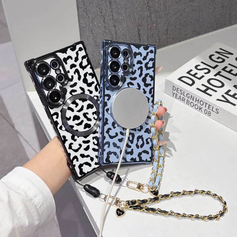 New leopard print magnetic Mag - Phone Cases With Loop ulasan dan harga