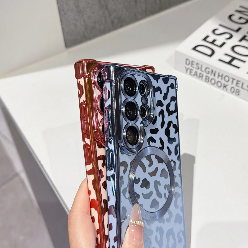 New leopard print magnetic Mag - Phone Cases With Loop ulasan dan harga