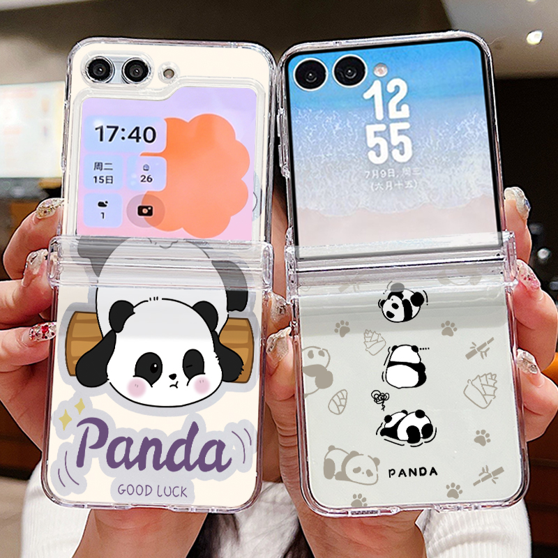 Cartoon Panda Printed Phone Ca - Phone Cases Z Flip 6 ulasan dan harga