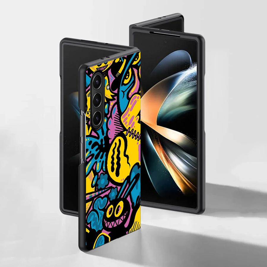 Cartoon Graffiti Design Case f - Phone Cases Z Fold 6 ulasan dan harga