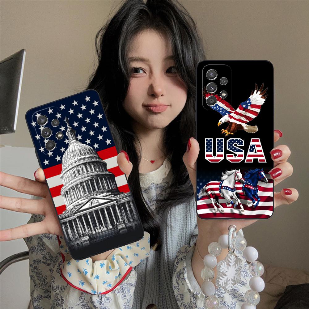 USA America Flag Matte TPU Mob - Phone Cases Usa ulasan dan harga