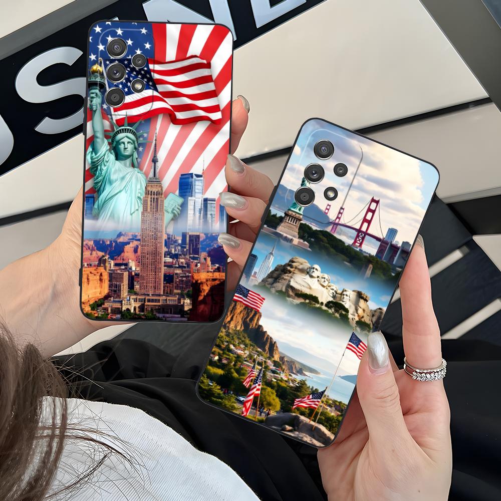 USA America Flag Matte TPU Mob - Phone Cases Usa ulasan dan harga