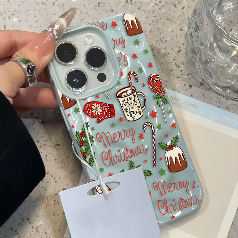 Cute Festive Christmas Pattern - Phone Cases Cute Iphone 13 ulasan dan harga