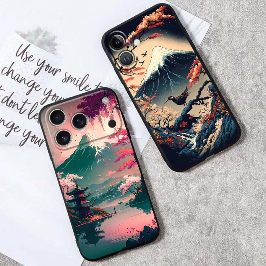 Aesthetic Mount Fuji Funda Pho - Phone Cases Aesthetic ulasan dan harga