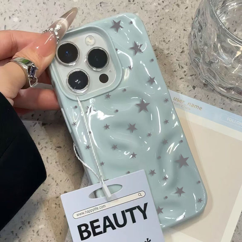 Minimalist Cute Star Wave Text - Phone Cases Aesthetic ulasan dan harga