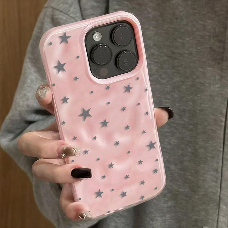 Minimalist Cute Star Wave Text - Phone Cases Aesthetic ulasan dan harga